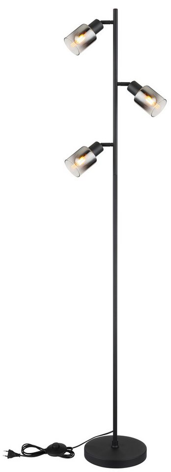 GLOBO LIGHTING Stehlampe HUBERTUS, ohne Leuchtmittel, Stehlampe Wohnzimmer Schlafzimmer Flur Design-Leuchte – Bild 4 von 5