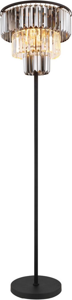 GLOBO LIGHTING Stehlampe NAXIS, ohne Leuchtmittel, Kristalllampe, Glaskristalle, Design Leuchte, Stehleuchte – Bild 4 von 5