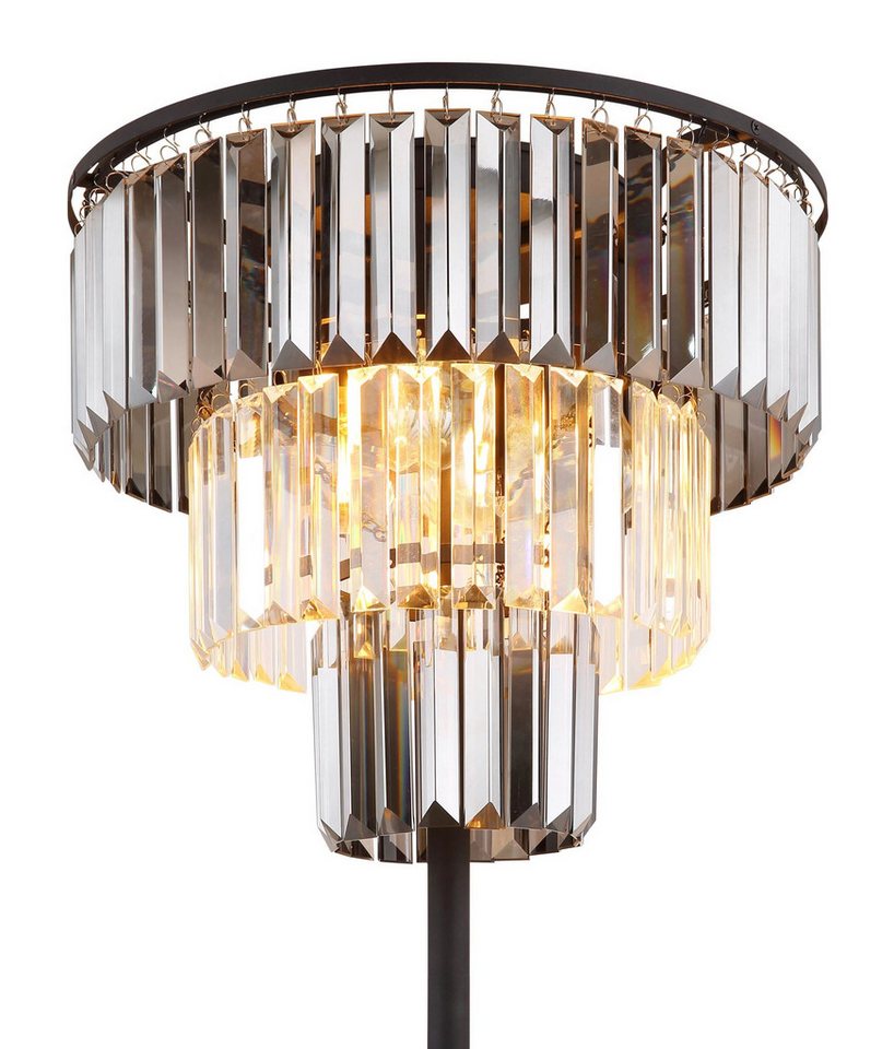 GLOBO LIGHTING Stehlampe NAXIS, ohne Leuchtmittel, Kristalllampe, Glaskristalle, Design Leuchte, Stehleuchte – Bild 5 von 5