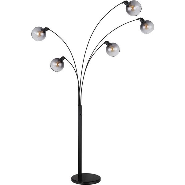 GLOBO LIGHTING Stehlampe SEYMOUR, ohne Leuchtmittel, Stehleuchte, Glas, Design Leuchte, Wohnzimmer
