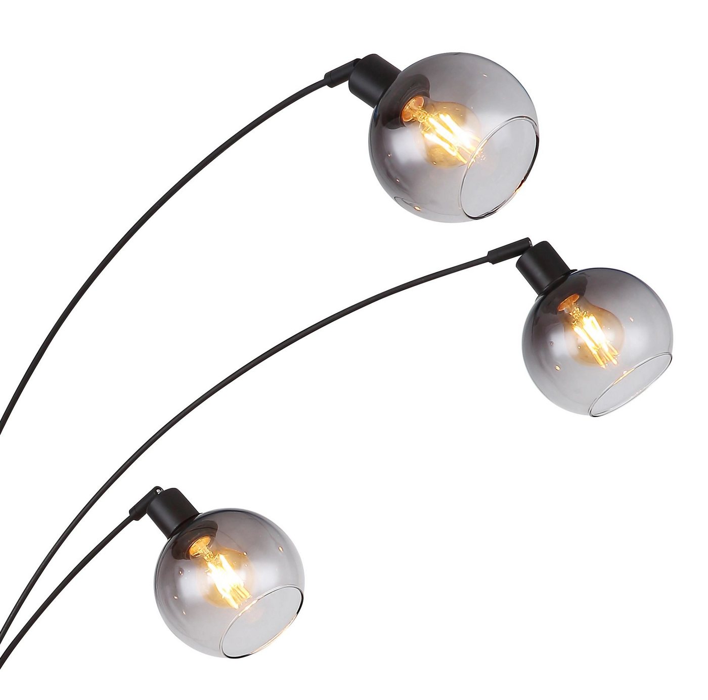 GLOBO LIGHTING Stehlampe SEYMOUR, ohne Leuchtmittel, Stehleuchte, Glas, Design Leuchte, Wohnzimmer – Bild 4 von 5
