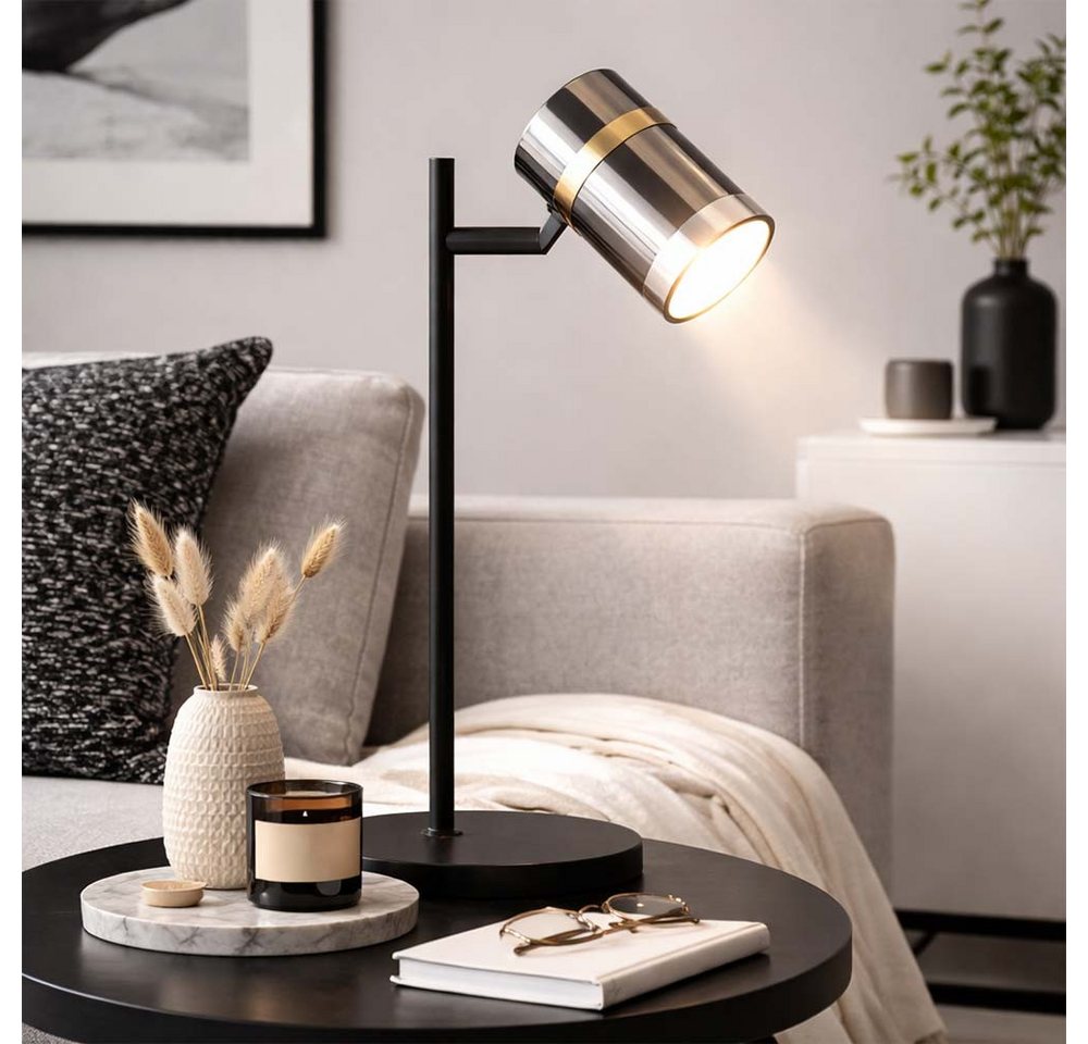 GLOBO LIGHTING Tischleuchte, Leuchtmittel nicht inklusive, 2x Tischleuchte Schreibtischlampe Beistelllampe Leselampe – Bild 4 von 5