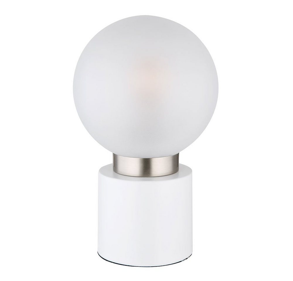 GLOBO LIGHTING Tischleuchte, Leuchtmittel nicht inklusive, 2x Tischleuchte Schlafzimmerleuchte Beistelllampe Nickel – Bild 4 von 5