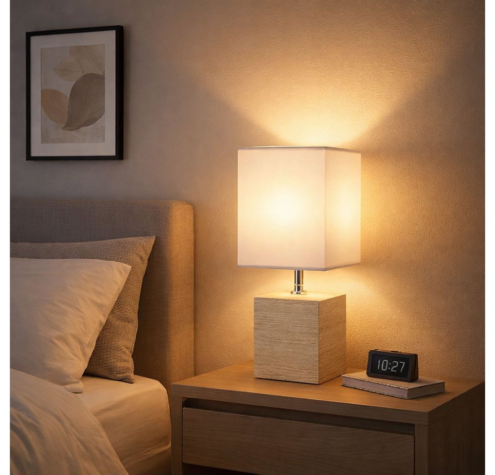 GLOBO LIGHTING Tischleuchte, Leuchtmittel nicht inklusive, Moderne Tischleuchte Keramik Beige – Bild 3 von 5