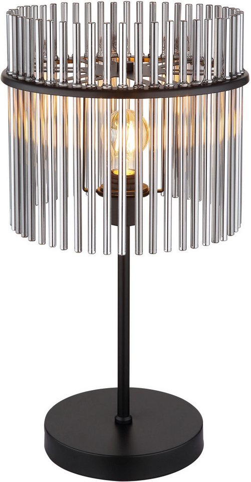GLOBO LIGHTING Tischleuchte GORLEY, ohne Leuchtmittel, Design Glasstäbe, Tischlampe, Wohnzimmer, Esszimmer, Schlafzimmer – Bild 3 von 5