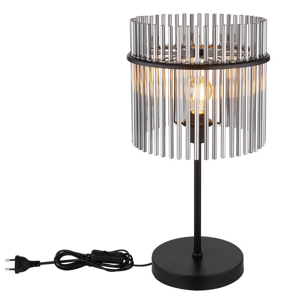 GLOBO LIGHTING Tischleuchte GORLEY, ohne Leuchtmittel, Design Glasstäbe, Tischlampe, Wohnzimmer, Esszimmer, Schlafzimmer – Bild 4 von 5