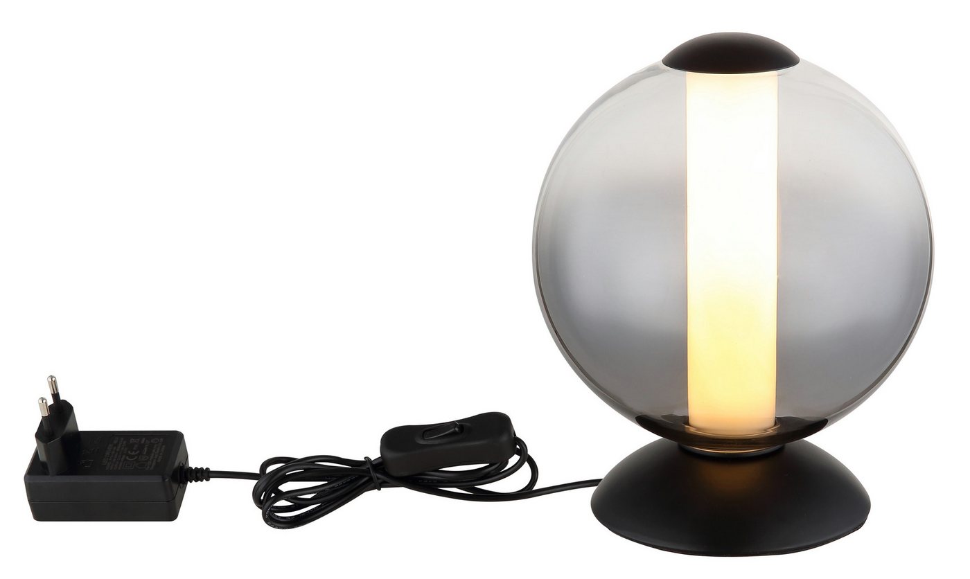 GLOBO LIGHTING Tischleuchte LACY, LED fest integriert, Warmweiß, Tischlampe Nachttischlampe Deko-Tischleuchte Schlafzimmer – Bild 4 von 5