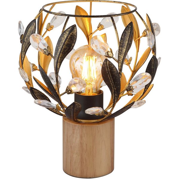 GLOBO LIGHTING Tischleuchte MIKA, ohne Leuchtmittel, Tischlampe Nachttischlampe Deko-Tischleuchte Schlafzimmer