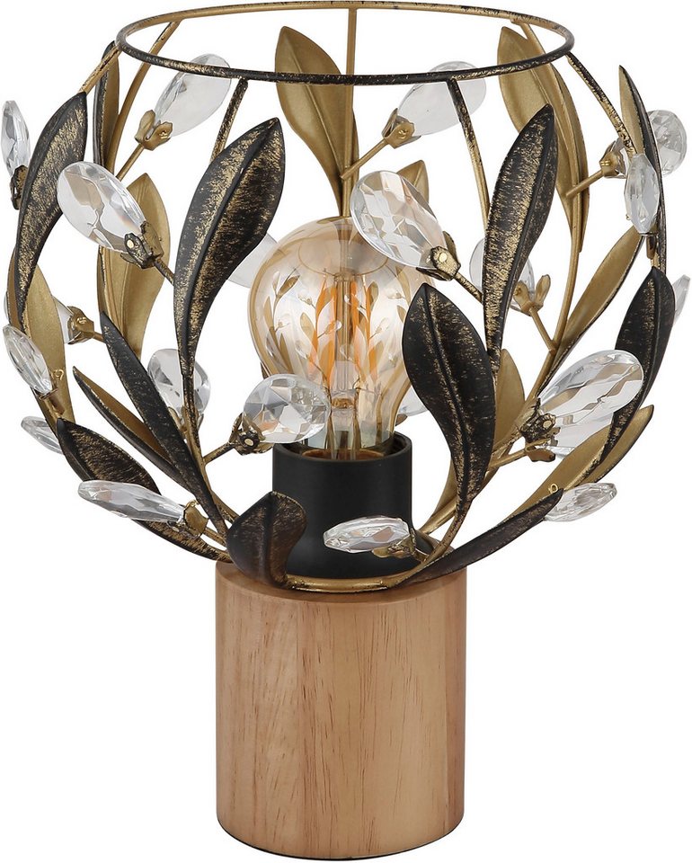 GLOBO LIGHTING Tischleuchte MIKA, ohne Leuchtmittel, Tischlampe Nachttischlampe Deko-Tischleuchte Schlafzimmer – Bild 3 von 5