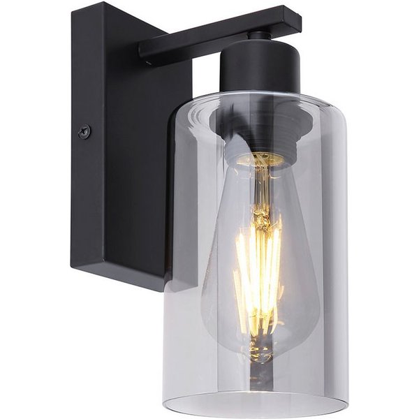 GLOBO LIGHTING Wandleuchte, Leuchtmittel nicht inklusive, Wandleuchte Vintage Innen Wandlampe schwarz Industrial