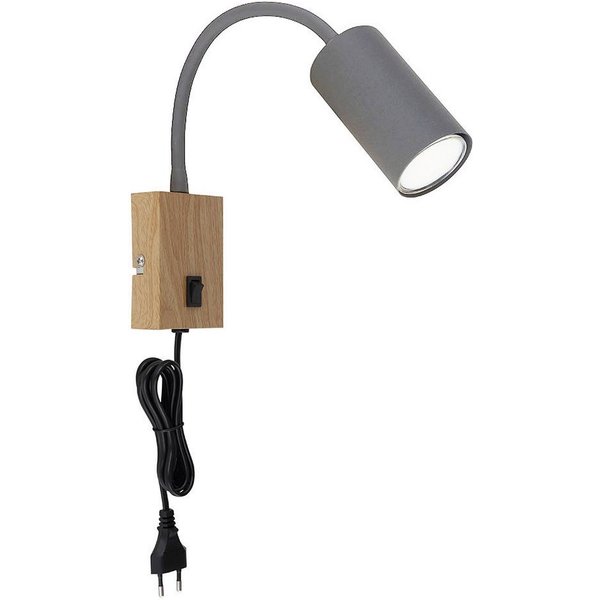GLOBO LIGHTING Wandleuchte, Leuchtmittel nicht inklusive, Wand- Leselampe für Schlafzimmer Leselampe Holzoptik