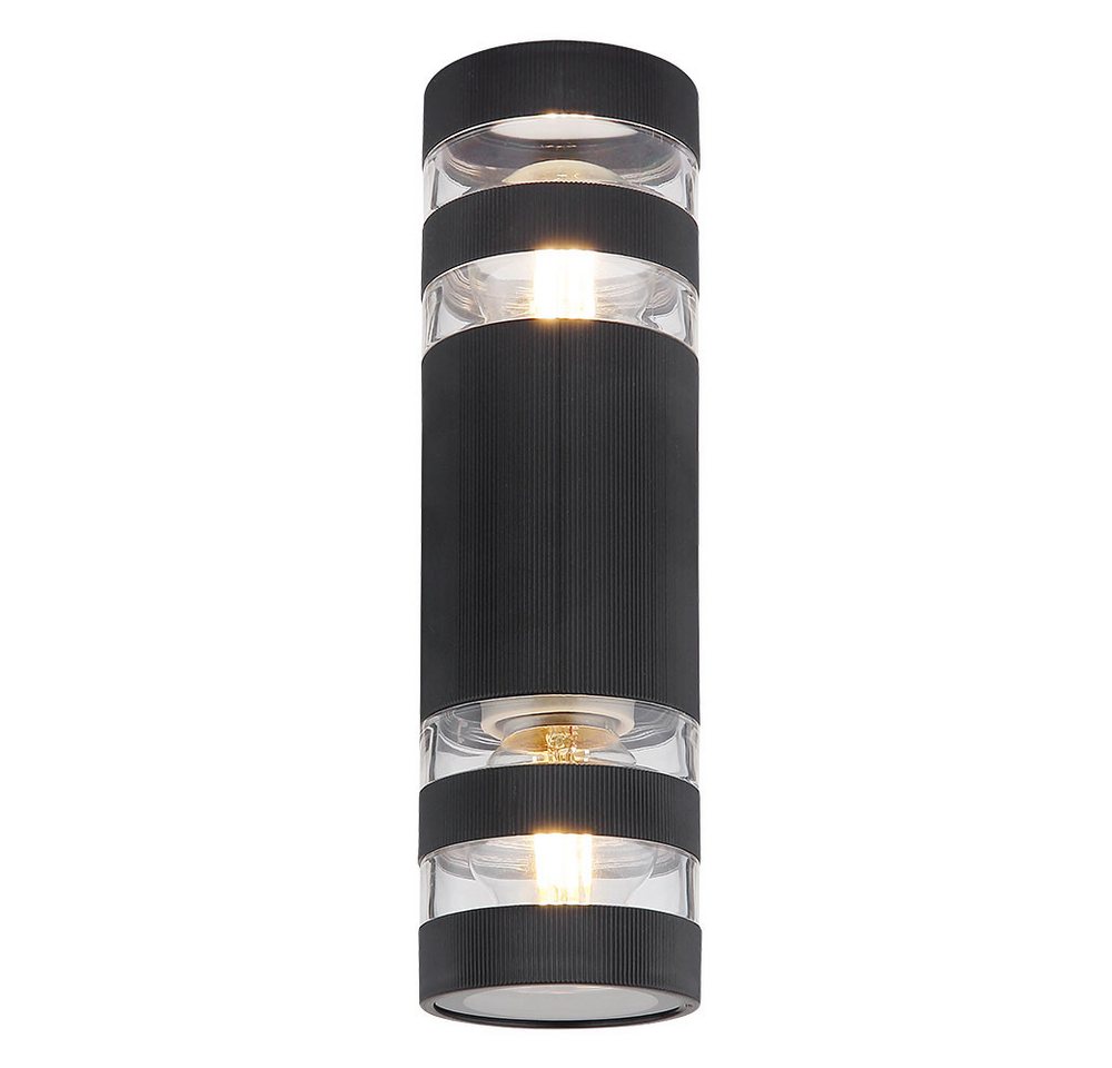 GLOBO LIGHTING Wandleuchte, Leuchtmittel nicht inklusive, Wandlampe Wandleuchte schwarz 2 flammig Wohnzimmerlampe 2er Set – Bild 5 von 5