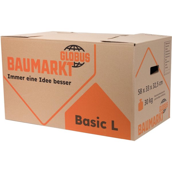 Globus Baumarkt Umzugskarton Globus Umzugskarton Basic L Innenmaß 58x33x32,5cm