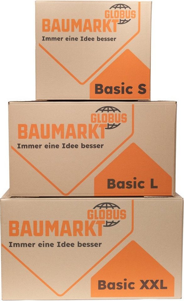 Globus Baumarkt Umzugskarton Globus Umzugskarton Basic L Innenmaß 58x33x32,5cm – Bild 4 von 5