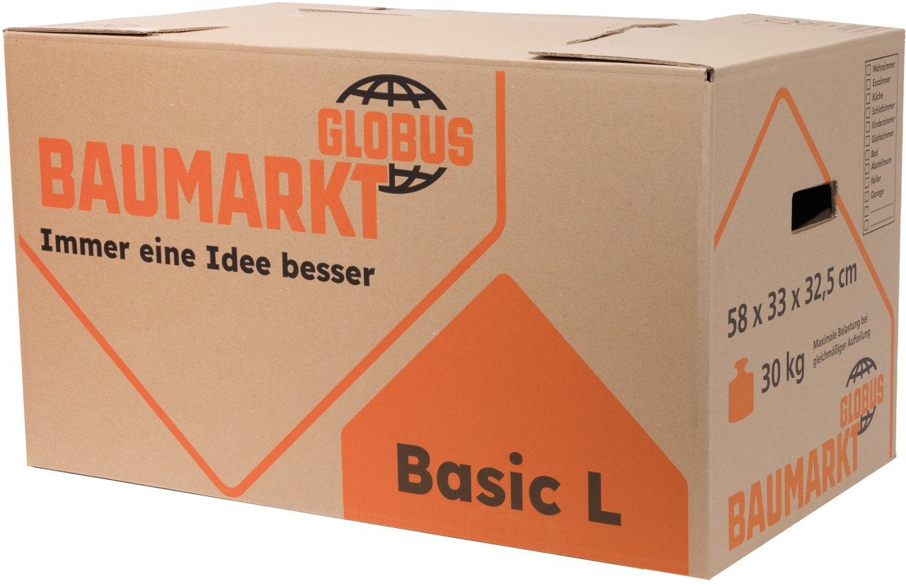 Globus Baumarkt Umzugskarton Globus Umzugskarton Basic L Innenmaß 58x33x32,5cm – Bild 5 von 5