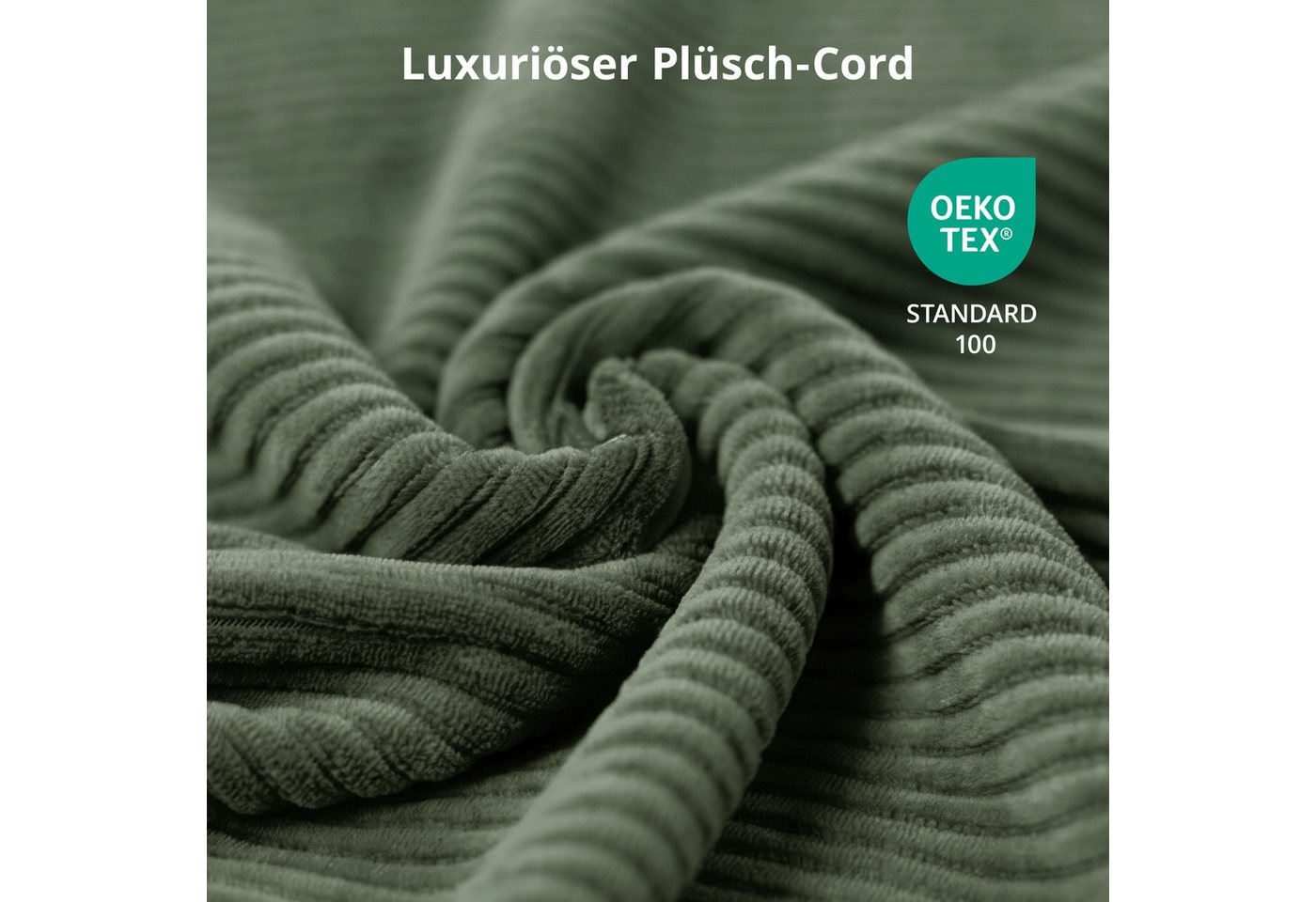 GLP Ecksofa L-Form 3-Sitzer Cord Sofa mit Taschenfederkern 255 cm, Links/Rechts, Set, Modulares Couch ohne Montage mit großer Chaiselongue – Bild 5 von 5