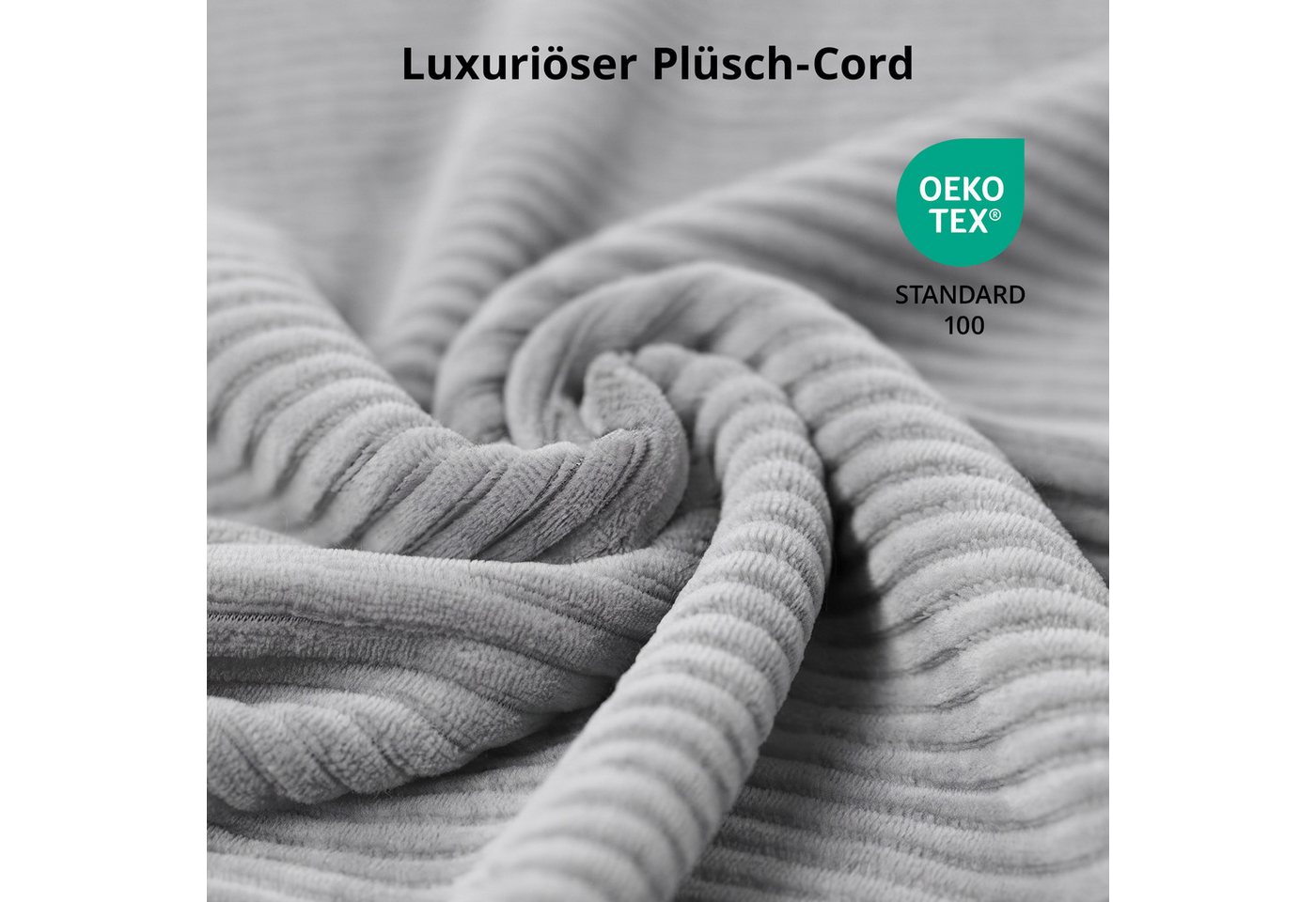 GLP Ecksofa L-Form 3-Sitzer Cord Sofa mit Taschenfederkern 255 cm, Links/Rechts, Set, Modulares Couch ohne Montage mit großer Chaiselongue – Bild 5 von 5