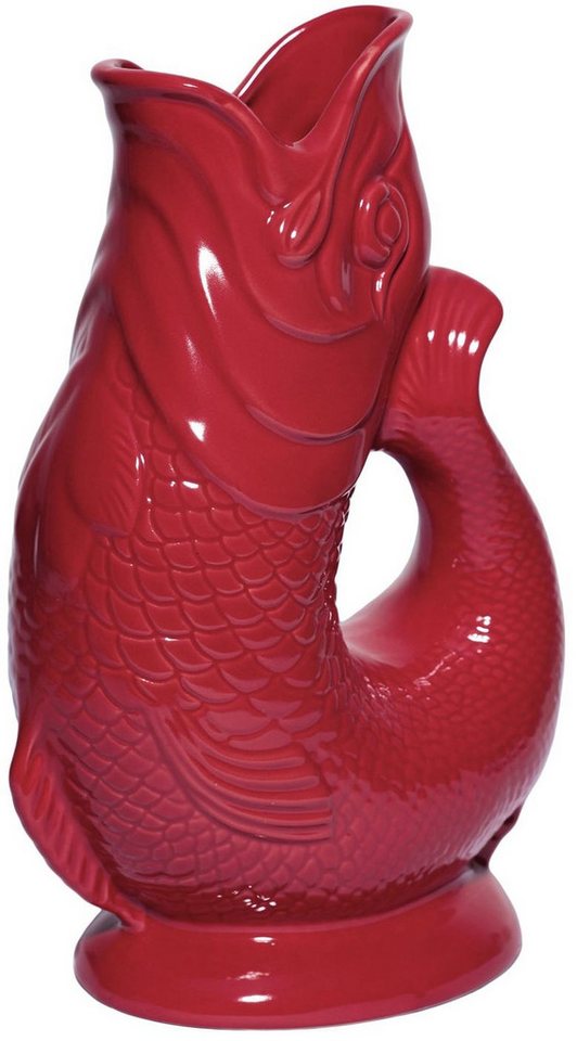Gluckigluck Wasserkaraffe, (Original Gluggle Jug aus England), mit Gluckergeräusch, handgefertigt, ikonisches Fisch-Design, 1,2 L – Bild 2 von 3