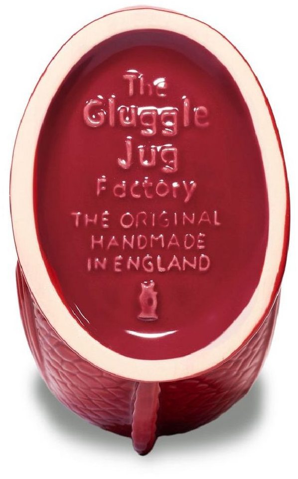 Gluckigluck Wasserkaraffe, (Original Gluggle Jug aus England), mit Gluckergeräusch, handgefertigt, ikonisches Fisch-Design, 1,2 L – Bild 3 von 3