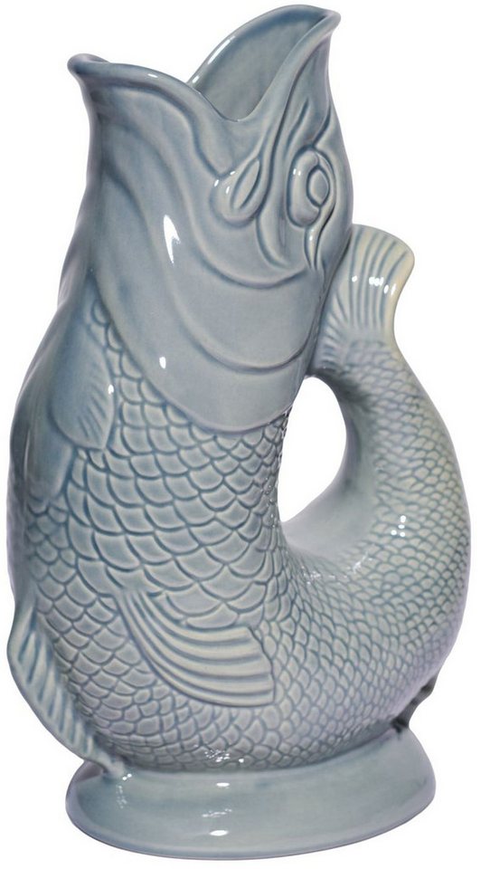 Gluckigluck Wasserkaraffe, (Original Gluggle Jug aus England), mit Gluckergeräusch, handgefertigt, ikonisches Fisch-Design, 1,2 L – Bild 2 von 3