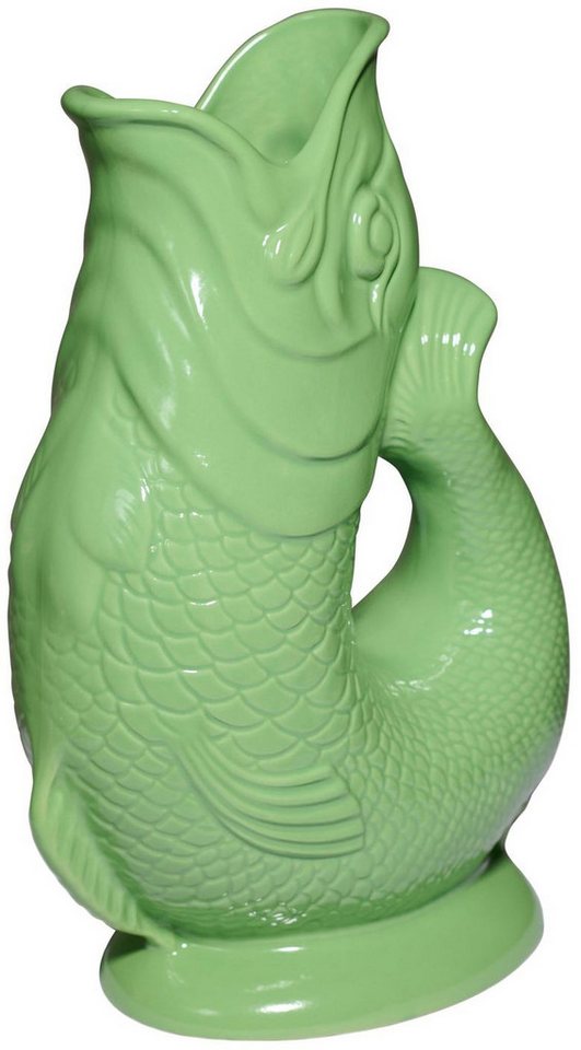 Gluckigluck Wasserkaraffe, (Original Gluggle Jug aus England), mit Gluckergeräusch, handgefertigt, ikonisches Fisch-Design, 1,2 L – Bild 2 von 3