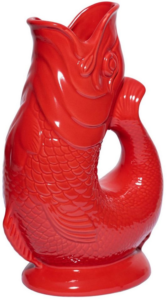Gluckigluck Wasserkaraffe, (Original Gluggle Jug aus England), mit Gluckergeräusch, handgefertigt, ikonisches Fisch-Design, 1,2 L – Bild 2 von 3