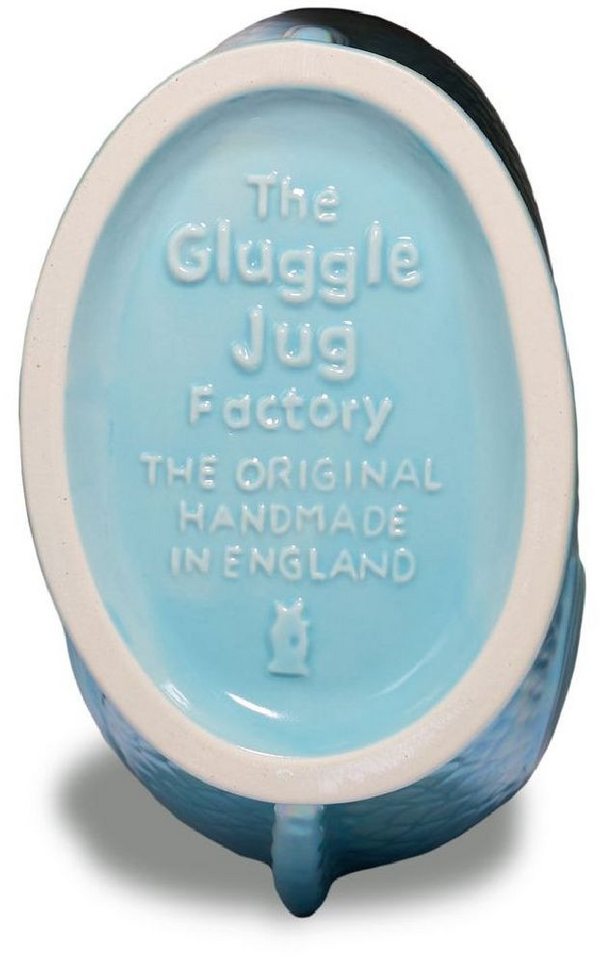Gluckigluck Wasserkaraffe, (Original Gluggle Jug aus England), mit Gluckergeräusch, handgefertigt, ikonisches Fisch-Design, 1,2 L – Bild 3 von 3