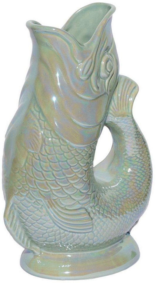 Gluckigluck Wasserkaraffe, (Original Gluggle Jug aus England), mit Gluckergeräusch, handgefertigt, ikonisches Fisch-Design, 1,2 L – Bild 2 von 3