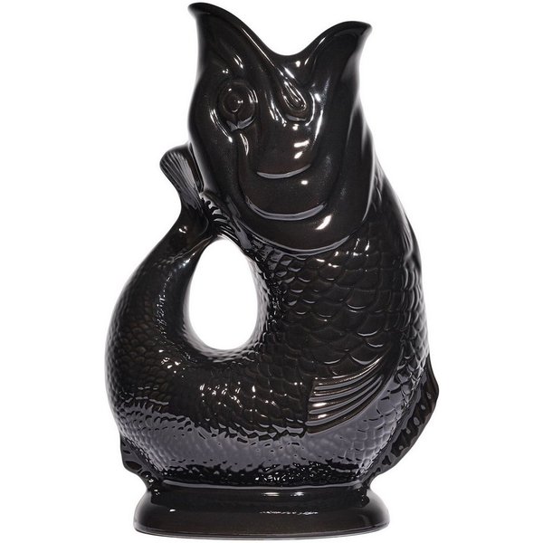 Gluckigluck Wasserkaraffe, (Original Gluggle Jug aus England), mit Gluckergeräusch, handgefertigt, ikonisches Fisch-Design, 1,2 L