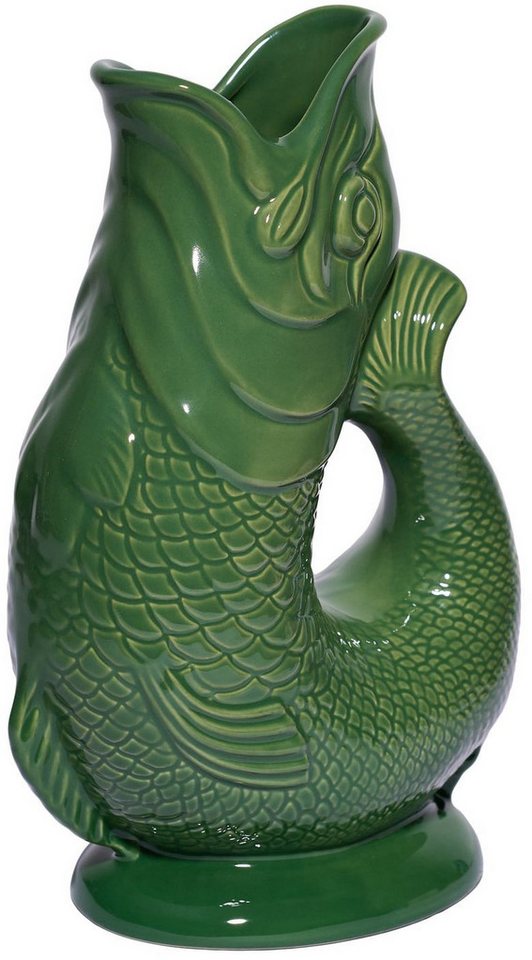 Gluckigluck Wasserkaraffe, (Original Gluggle Jug aus England), mit Gluckergeräusch, handgefertigt, ikonisches Fisch-Design, 1,2 L – Bild 2 von 3
