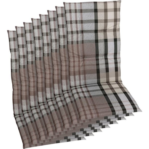 GO-DE Hochlehnerauflage, (Set, 8 Auflagen), in verschiedenen Ausführungen