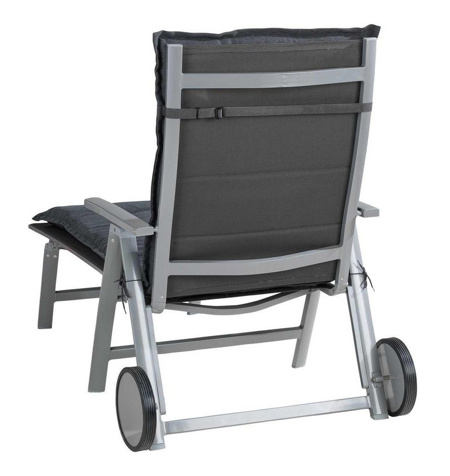 GO-DE Liegenauflage OREGNA, B 60 x L 190 cm, Grau, Gartenliegeauflage, Gartenauflage für Gartenliege – Bild 4 von 5