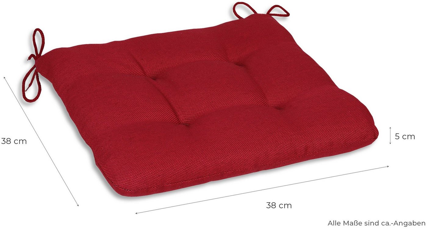GO-DE Sitzkissen Carina, 2er Set, 38x38 cm – Bild 3 von 3