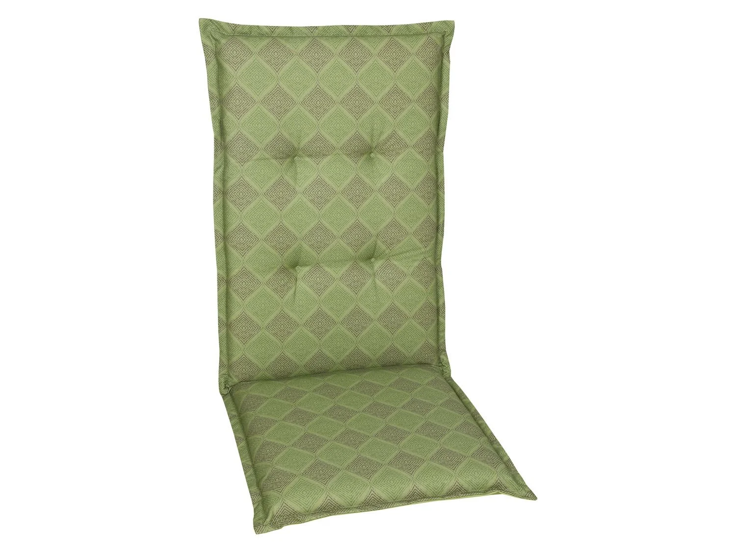 GO-DE TEXTIL Gartenauflage Raute (2er Set Mittellehner, Grün) – Bild 2 von 2
