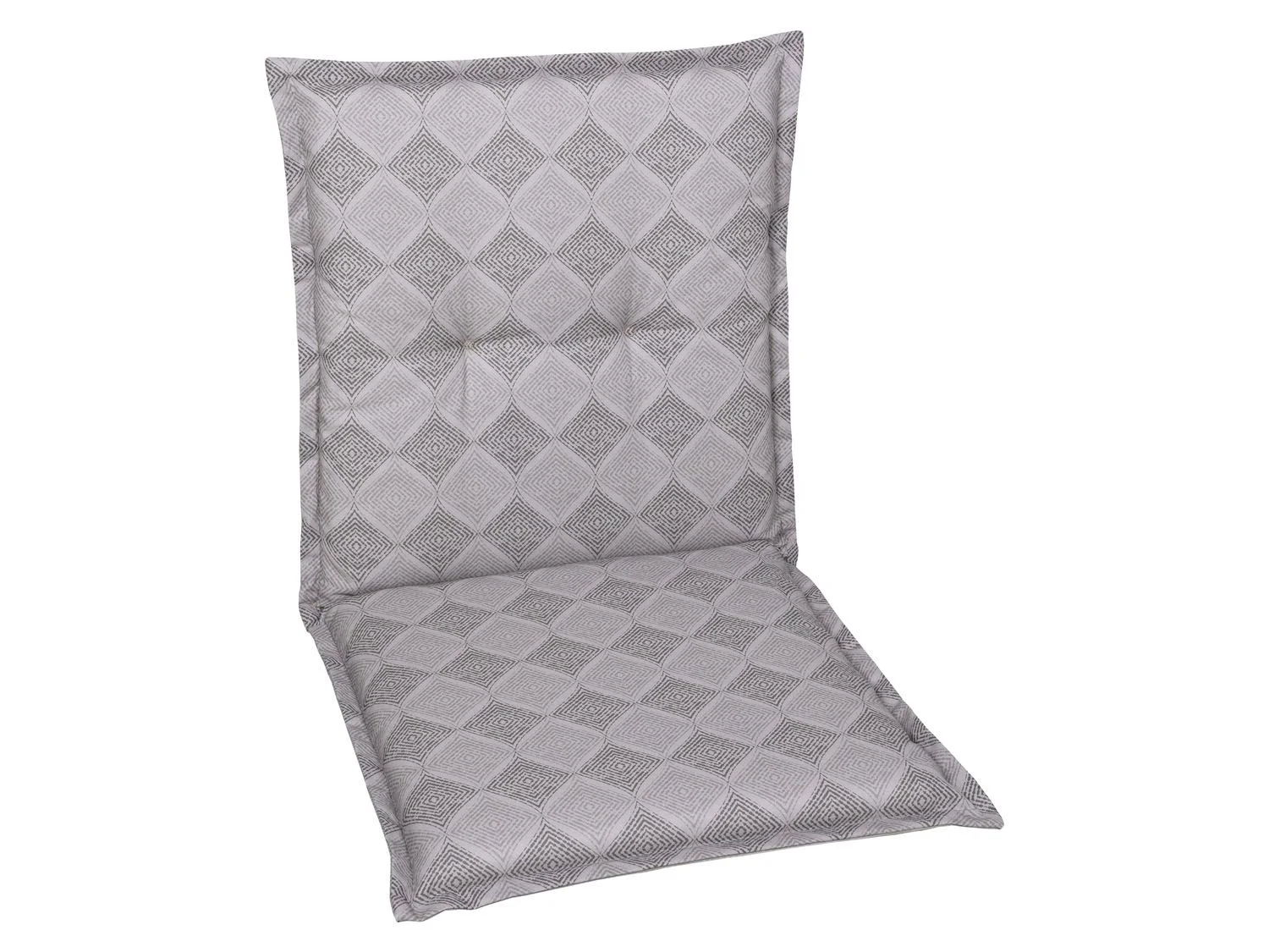 GO-DE TEXTIL Gartenauflage Raute (2er Set Niederlehner, Grau) – Bild 2 von 2