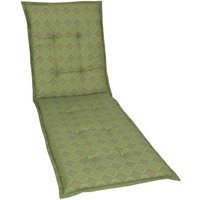 GO-DE TEXTIL Gartenauflage Raute (Liegenauflage, Grün)