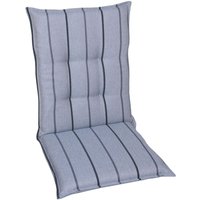 GO-DE TEXTIL Gartenauflage Wendauflage (2er Set Mittellehner, Blau)