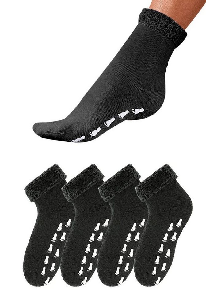 Go in ABS-Socken (Packung, 4-Paar) mit Antirutschsohle und Vollfrottee – Bild 4 von 5