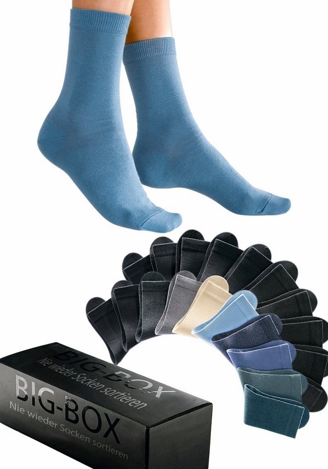 Go in Basicsocken Damensocken in der Großpackung (Box, 20-Paar, Gr. 35-38 bis 39-42) in der Big-Box – Bild 5 von 5
