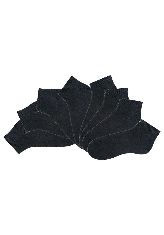 Go in Kurzsocken Damen Herren Basic Sneakersocken Großpackung (Packung, 8-Paar, Gr. 35-38 bis 43-46) uni in Basic Farben – Bild 2 von 4