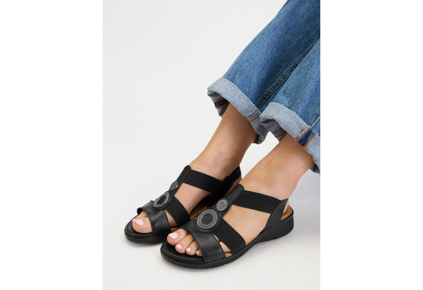 Go Soft Go Soft Damen Sandalen Schwarz Sandale – Bild 2 von 4