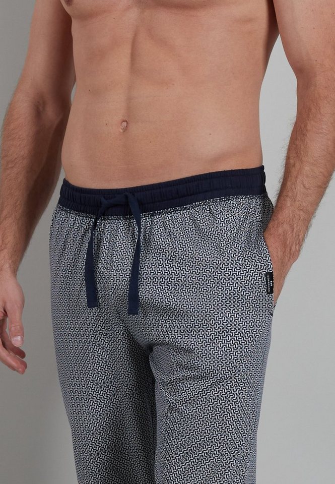 GÖTZBURG Loungehose Brooklyn Baumwolle, Seitentaschen, bequem, weich, mit Muster – Bild 4 von 5