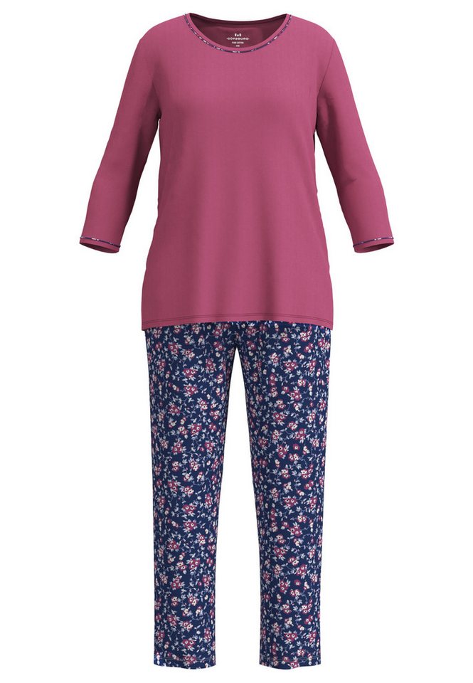 GÖTZBURG Pyjama 3/4 Arm, Rundhalsausschnitt, mit Motiv, Baumwolle – Bild 2 von 5