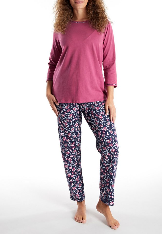 GÖTZBURG Pyjama 3/4 Arm, Rundhalsausschnitt, mit Motiv, Baumwolle – Bild 5 von 5