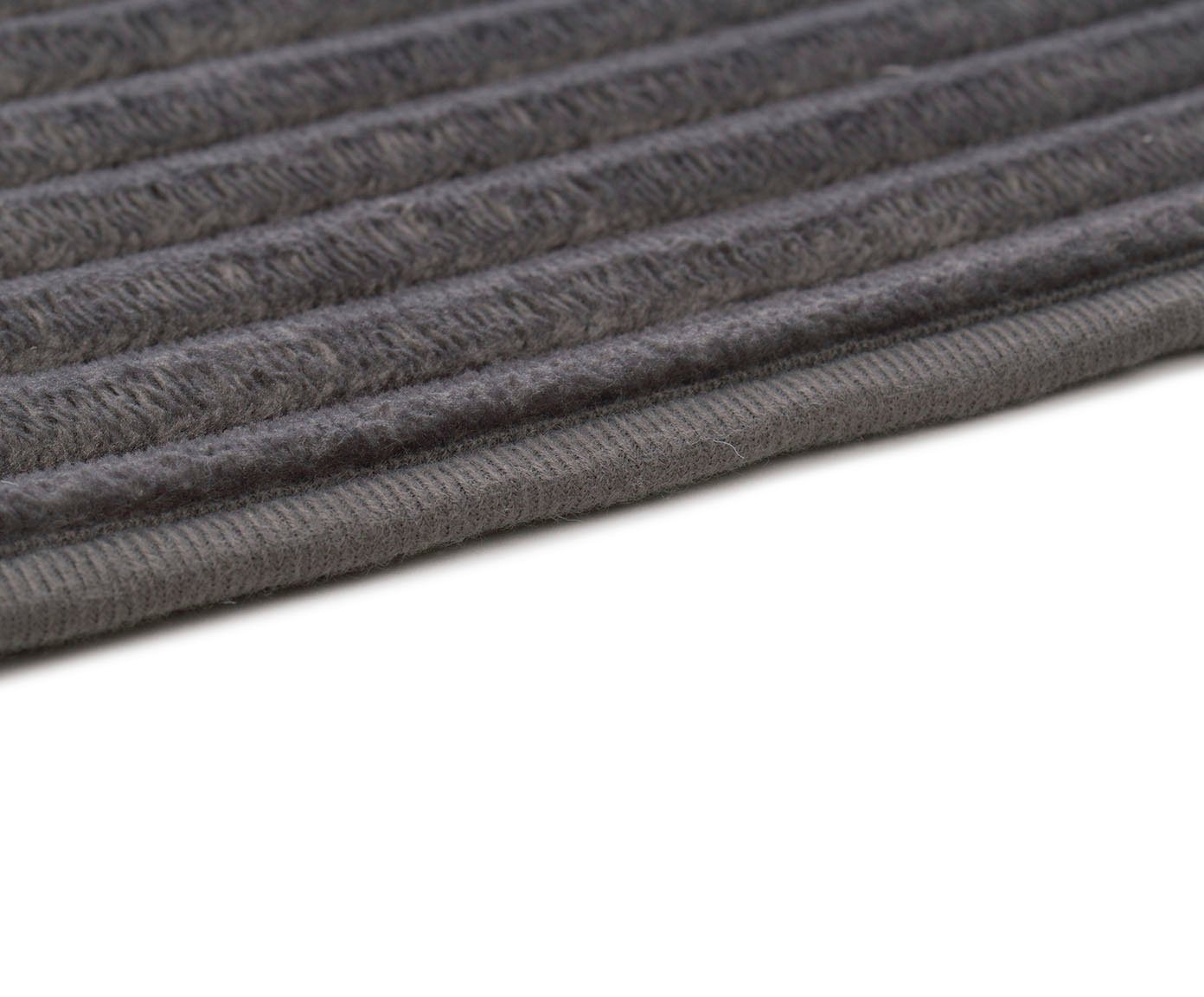 Gözze Badematte Berlin, Höhe 7 mm, rutschhemmend beschichtet, fußbodenheizungsgeeignet, Polyester, rechteckig, Badteppich, Uni Farben, Cord Optik, waschbar – Bild 3 von 5