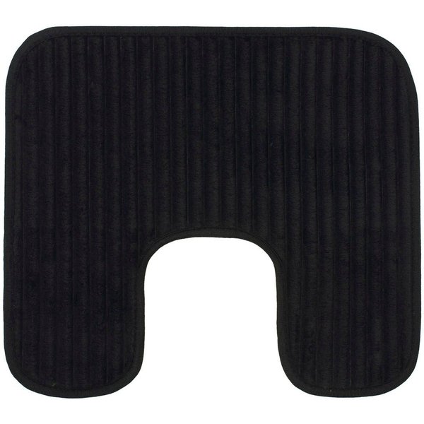 Gözze Badematte Berlin, Höhe 7 mm, rutschhemmend beschichtet, fußbodenheizungsgeeignet, Polyester, rechteckig, Badteppich, Uni Farben, Cord Optik, waschbar