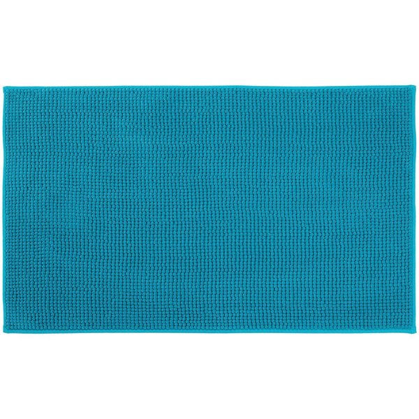 Gözze Badematte Chenille, Höhe 15 mm, rutschhemmend beschichtet, fußbodenheizungsgeeignet, Polyester, rechteckig, Badteppich, Uni Farben, besonders weich durch 