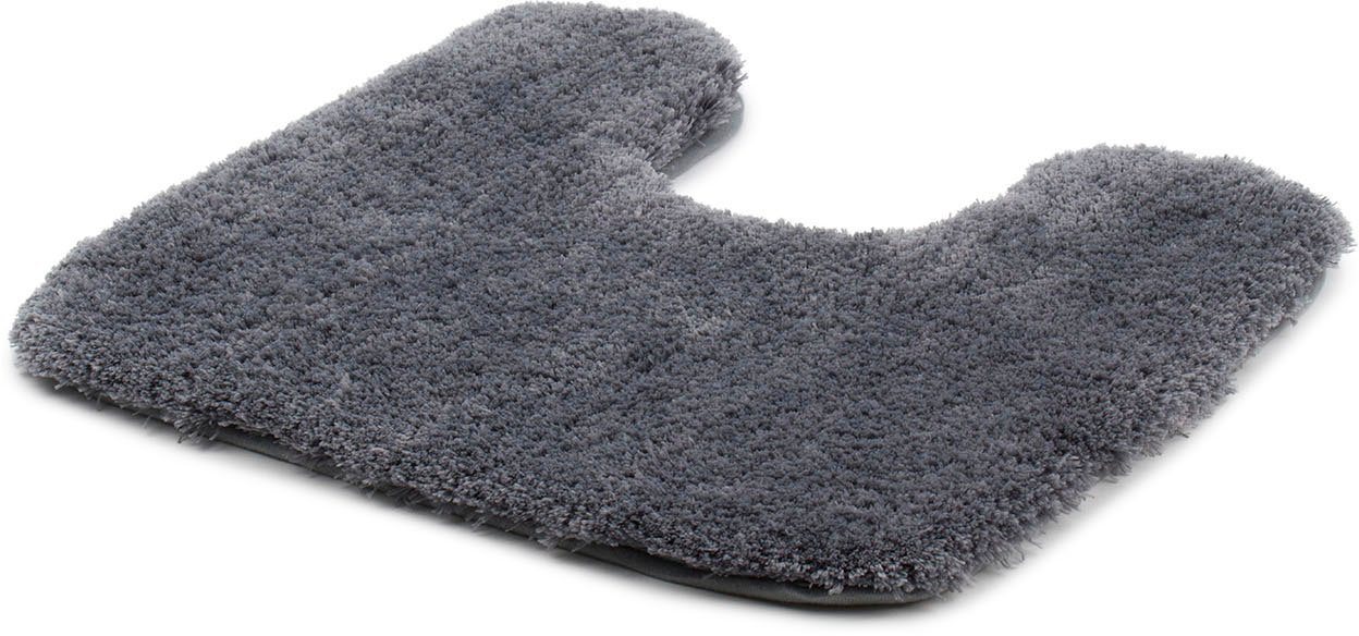 Gözze Badematte »DELUXE«, rutschhemmend beschichtet, fußbodenheizungsgeeignet, Polyester, rechteckig, WC-Vorleger mit Ausschnitt, mit extra hohem Flor – Bild 4 von 5