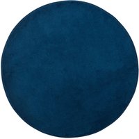 Gözze Badematte Rio Premium, Höhe 18 mm, rutschhemmend beschichtet, schnell trocknend, fußbodenheizungsgeeignet, Polyester, rund, Badteppich, Uni Farben, waschb