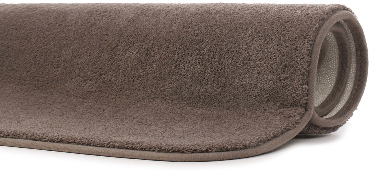Gözze Badematte Rio Premium, Höhe 18 mm, rutschhemmend beschichtet, schnell trocknend, fußbodenheizungsgeeignet, Polyester, rechteckig, Badteppich, Uni Farben,  – Bild 3 von 5